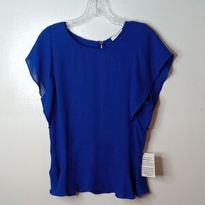 NWT Maette Medium Elegant Blue Women's Top